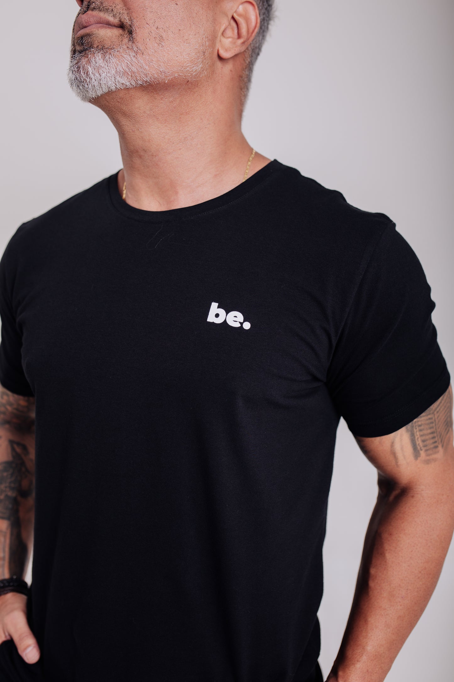 Camiseta Básica Believr preta Algodão egípcio