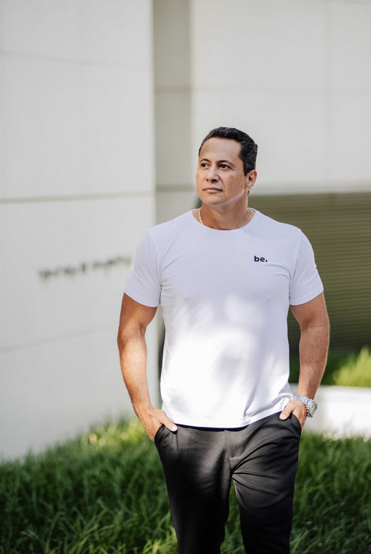 Camiseta Básica  Believr Branca Algodão Manga Curta