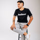 Camiseta Masculina Believr Preta Algodão Manga Curta