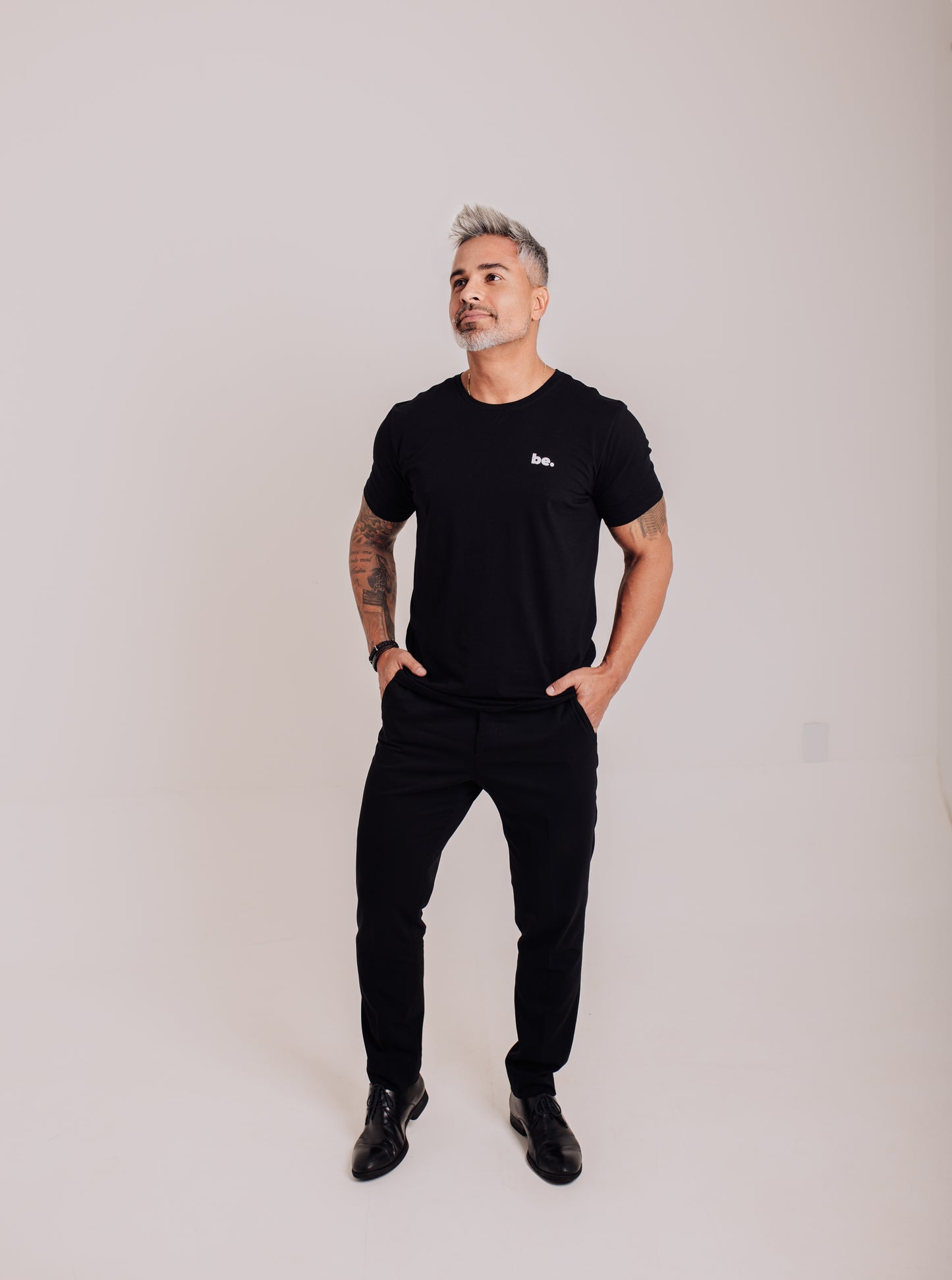 Camiseta Básica Believr preta Algodão egípcio