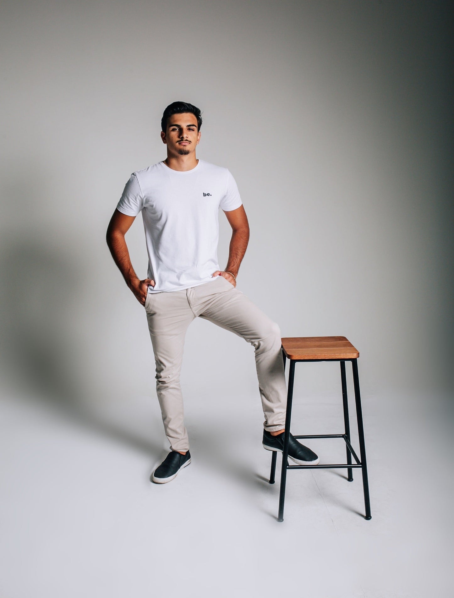 Camiseta Básica  Believr Branca Algodão Manga Curta